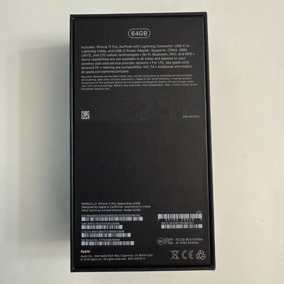 Apple iPhone Empty Box Original Apple Package Box Only And Inserts For 11 Pro - Picture 2 of 4
